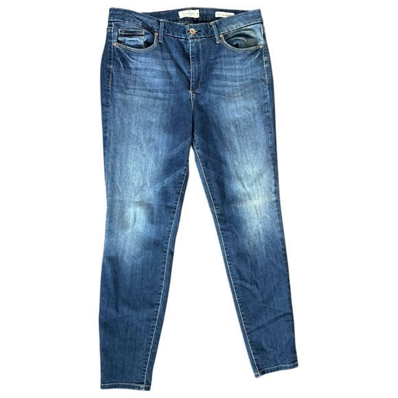 Jessica Denim - Jessica Simpson Curvy High-Rise Skinny Jeans Size 32 Dark Wash Stretch Denim